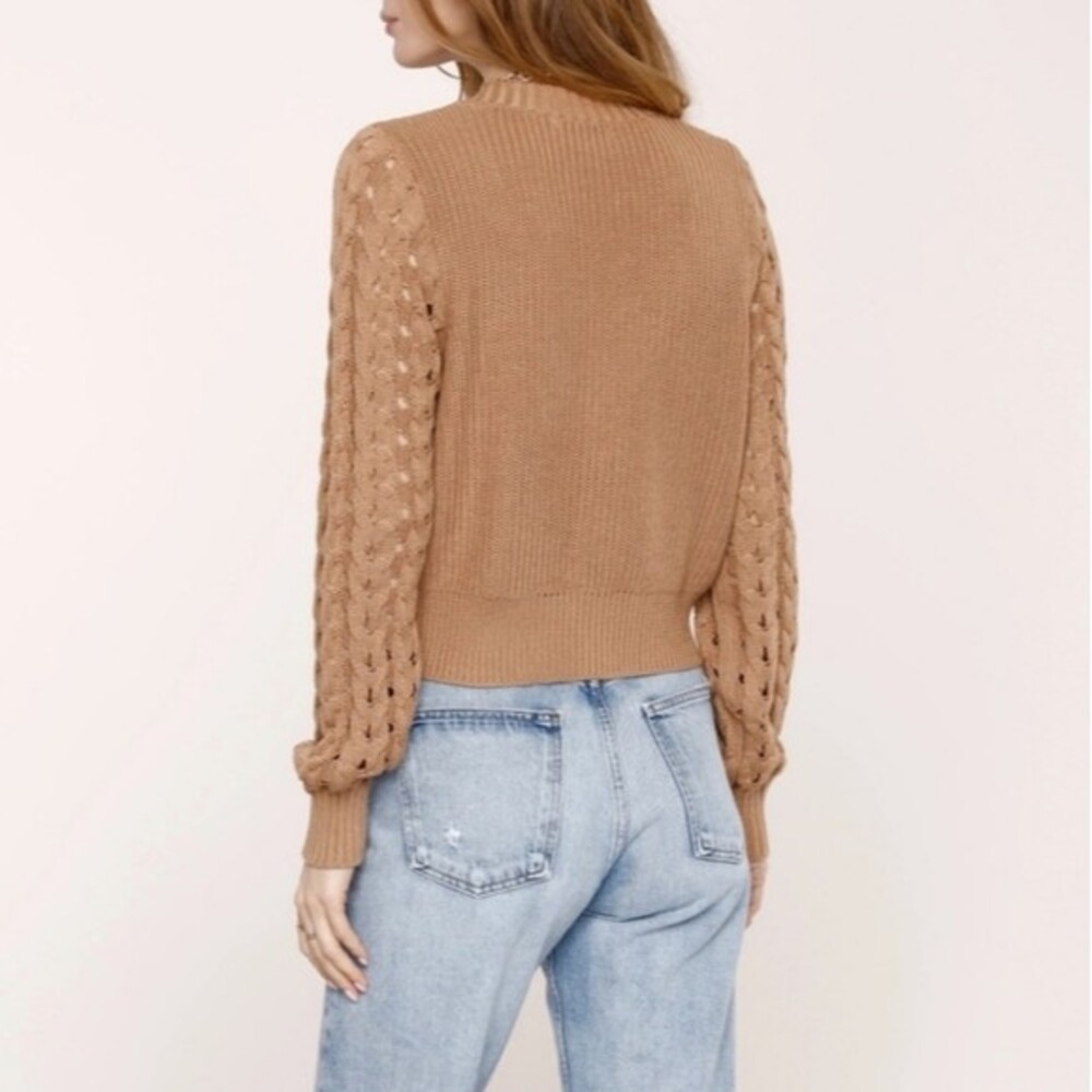 NWT Heartloom Naomi Cardigan- Anthropologie brand, size L, color camel - Picture 6 of 16